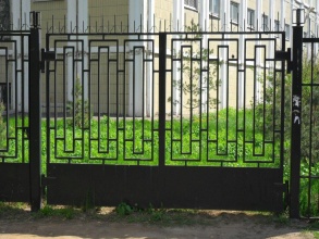 Сварные заборы с забивными столбами 8 соток фото с установкой