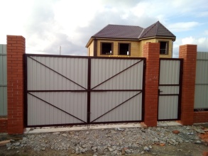 Забор с воротами и калиткой 90 метров фото в Выксе